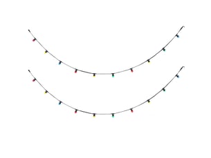 Guirlande lumineuse noire connectable 10m avec prise incl. E27 20 lumières ip64 - lubber