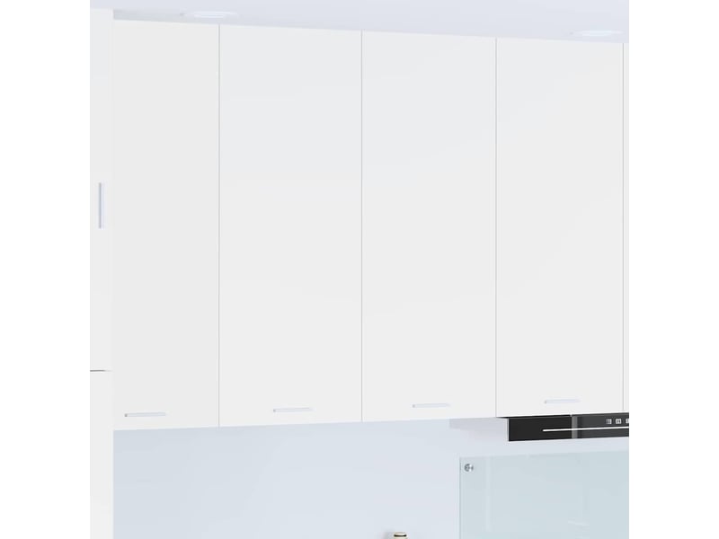  Meuble de rangement cuisine, armoire suspendue blanc 80x31x100cm bois d'ingénierie  - Conforama B