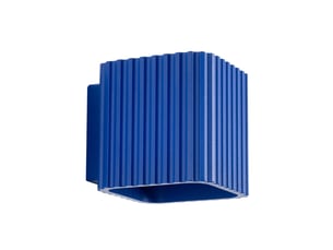 Applique riff outremer g9 aluminium moderne 10x10x12cm