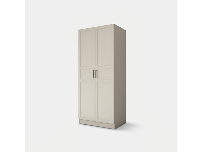  Armoire 2 portes avec barre de penderie myrokium  - Conforama A
