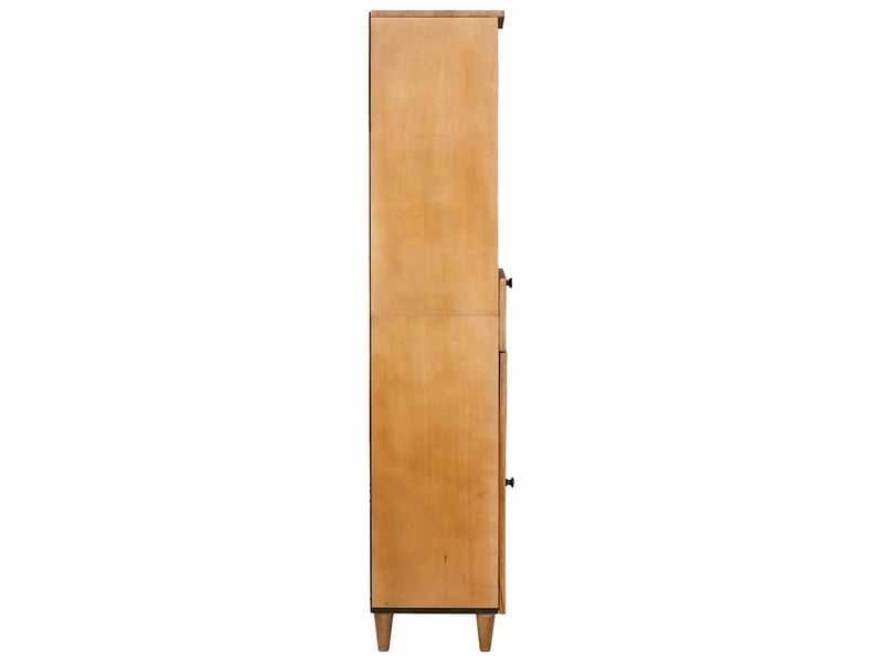  Cabinet de salle de bain, armoire salle de bain marron clair 38 x 33 x 160 cm cf65383  - Conforama D