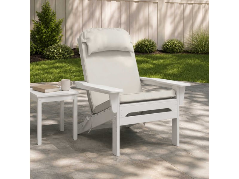  Coussin de transat ensoleillé, coussin pour bain de soleil 100 % polyester blanc cf55989  - Conforama B