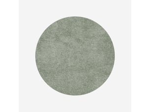 Tapis rond antidérapant uni pour salon elegance ver102