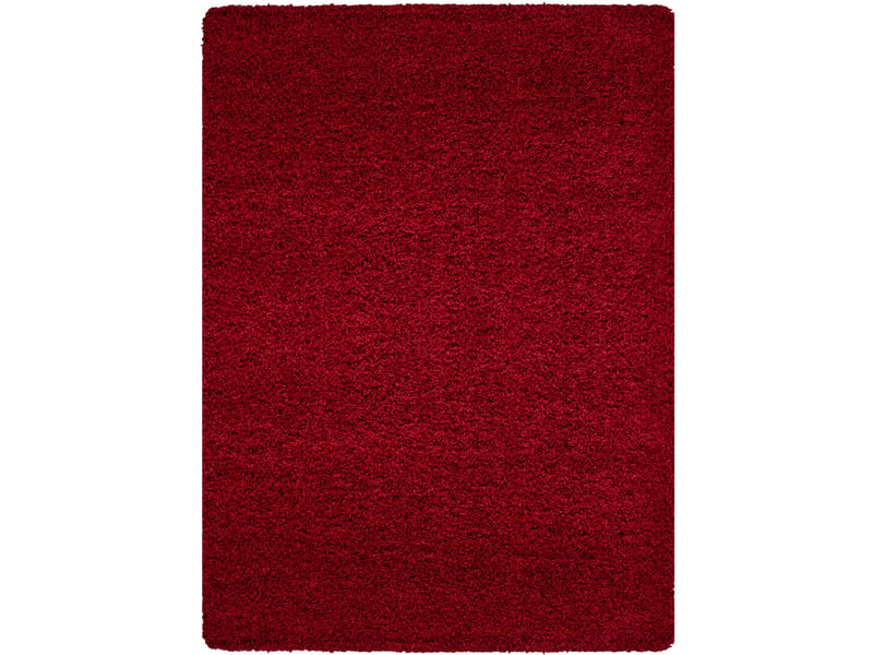 Shaggy - tapis uni à poils longs - rouge 160 x 230 cm LIFE1602301500RED - Conforama A