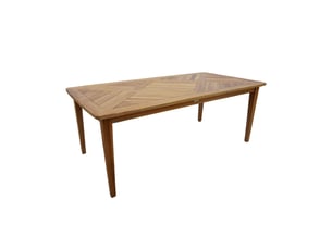 Table de jardin 200x100x75 cm en teck naturel