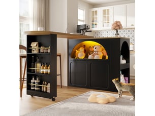 Bar coloris noir <strong>FLORAGRACE</strong> <strong></strong> - 205 cm
