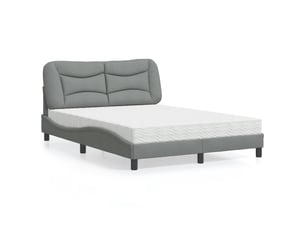 Lit 2 places 120x200cm coloris gris