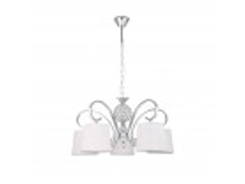 Fabrilamp bogota, lampe classique, 5xe14, chromé et blanc, 55-76 x 57 x 57 cm 201555020 - Conforama B