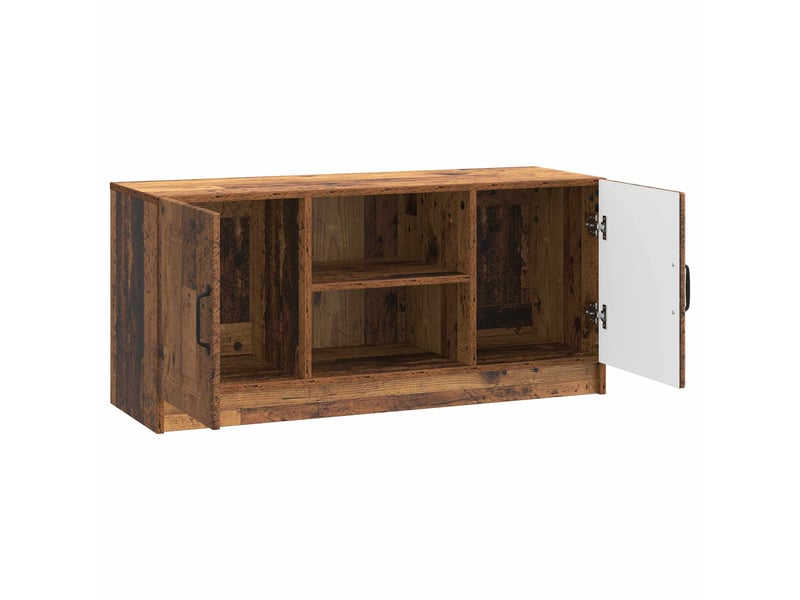  Meuble tv - banc tv - meuble de rangement bois ancien 102 x 34,5 x 47 cm bois d'ingénierie  - Conforama E