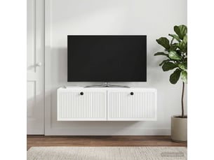 Meuble tv coloris blanc 98 cm <strong></strong>  <strong></strong>