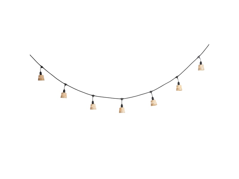  Guirlande lumineuse en bambou avec prise 8m avec led 10 lumières ip44 - ibiz  - Conforama B