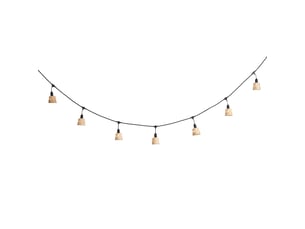 Guirlande lumineuse en bambou avec prise 8m avec led 10 lumières ip44 - ibiz