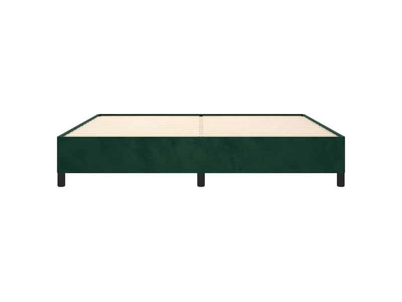  Lit double- lit adulte -  cadre de lit sans matelas vert foncé 200x200 cm velours  - Conforama D