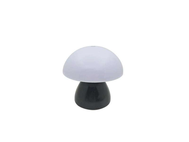  Veilleuse champignon à tapoter, lumière blanc chaud – lampe d'ambiance pour chambre, chevet et table-noir  - Conforama A