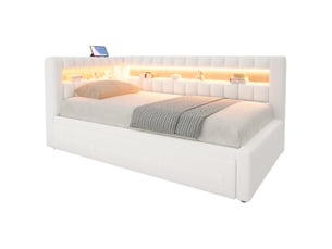 Lit gigogne 90x190 cm MAISENTIEL coloris beige