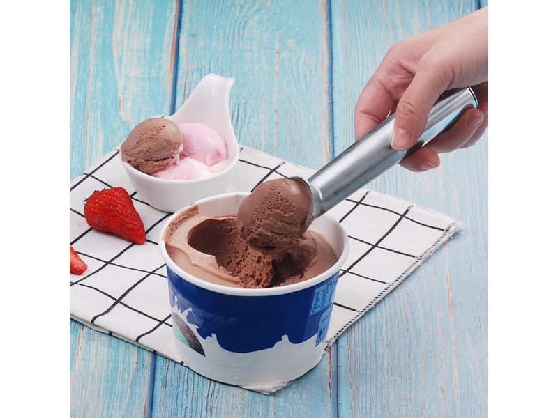  Cuillère à glace, antiadhésive, résistante au gel, monobloc, en aluminium, conception robuste, facile à nettoyer  - Conforama D
