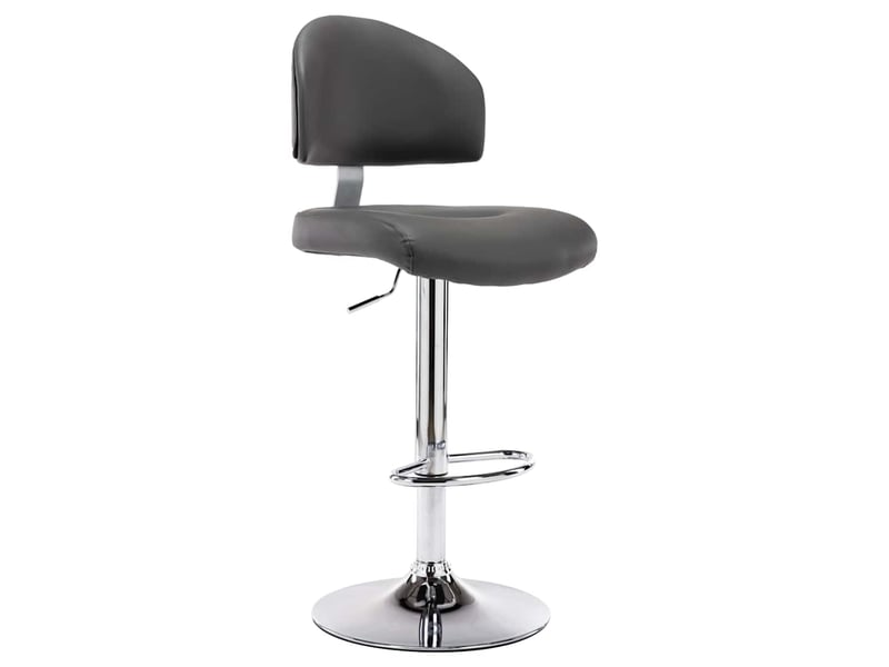  Lot de 2 tabouret de bar, chaise de bar gris similicuir shl98250  - Conforama C