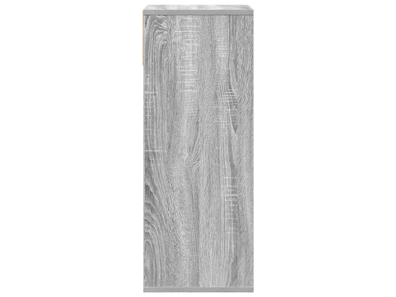  Bibliothèque, meuble de rangement salon sonoma gris 34x31x80 cm bois d'ingénierie  - Conforama E