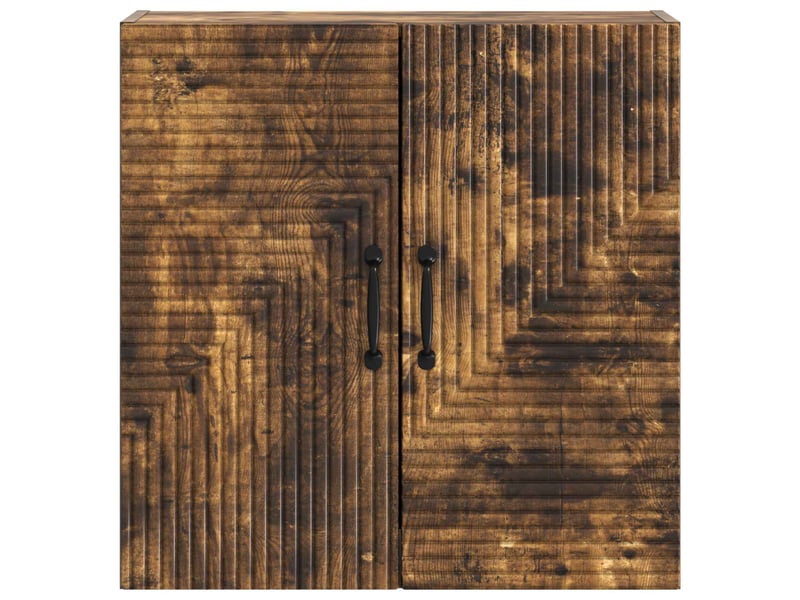  Armoire murale salon, meuble de rangement chêne fumé 59x31x60 cm bois d'ingénierie shl4247  - Conforama D