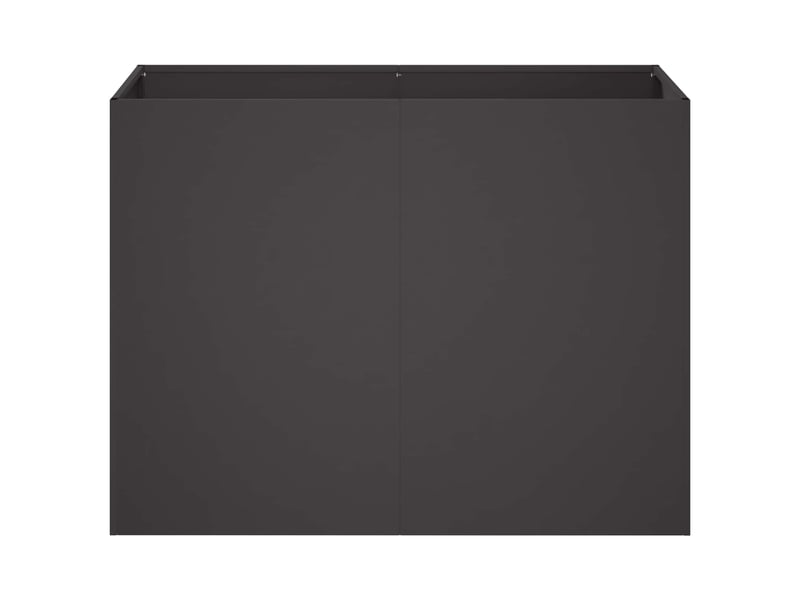  Jardinière - cache-pot de jardin noir 80 x 40 x 60 cm acier laminé à froid  - Conforama C