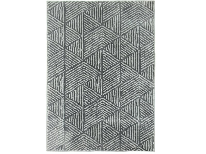  Tapis de salon 150x80 cm lavable — gris foncé  - Conforama A