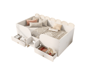 Lit simple 90x200 cm Morn Vibe coloris blanc