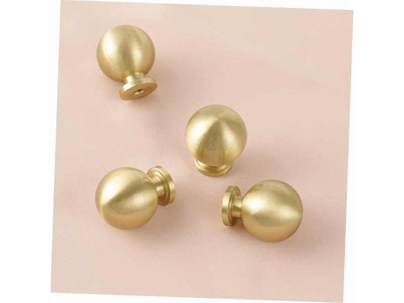  Boutons décoratifs pour tiroir de cuisine avec poignée en boule, en laiton doré, pour plateau de coiffeuse.  - Conforama C