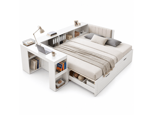 Lit coffre 180x200 cm coloris blanc