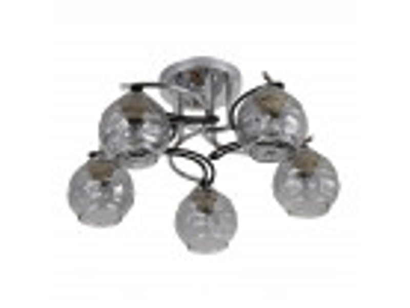  Fabrilamp etna, lampe, moderne, 5 x e14, chroméwengé, 23 x 46 x 46 cm 152555020 - Conforama B