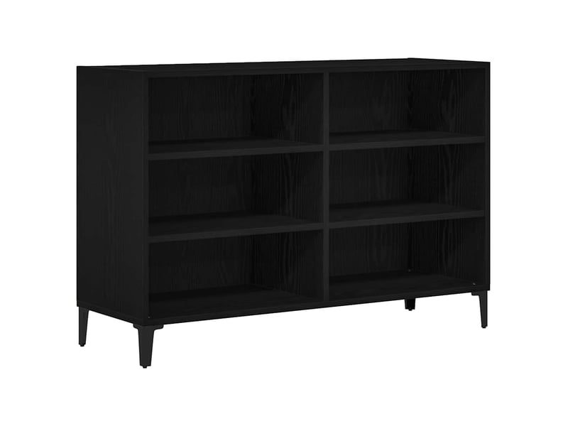 Buffet - bahut - meuble de rangement chêne noir 103,5 x 35 x 70 cm bois d'ingénierie - Conforama A