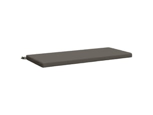 Coussin de banc, coussin d'assise, coussin de canapé soest 100 % polyester gris 110 x 50 x 5 cm cf53259