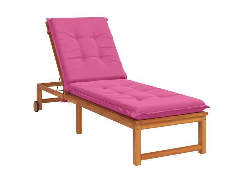  Coussin de transat, coussin pour bain de soleil gemert 100 % polyester rose 190 x 50 x 9 cm cf56180  - Conforama C