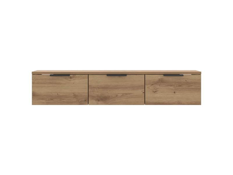  Armoire murale, meuble de rangement chêne artisanal 102x30x20 cm bois d'ingénierie  - Conforama E