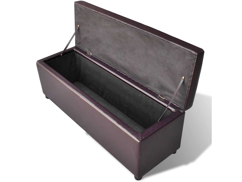  Banc d'entrée, banc interieur long de rangement bois marron  - Conforama A