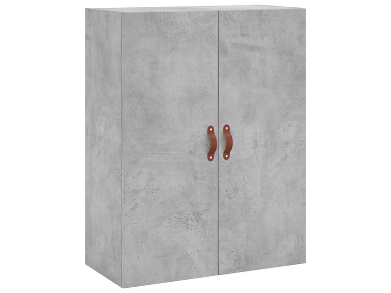  Buffet haut - bahut - meuble de rangement gris béton 69,5x34x180 cm bois d'ingénierie  - Conforama E