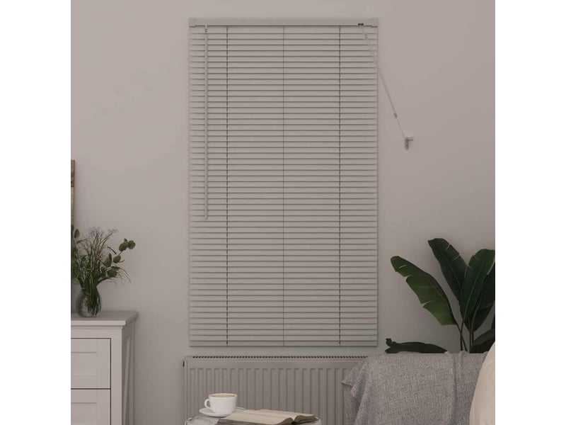Store vénitien, store de fenêtre blanc 130 x 75 cm 25 mm aluminium cf47717 - Conforama C
