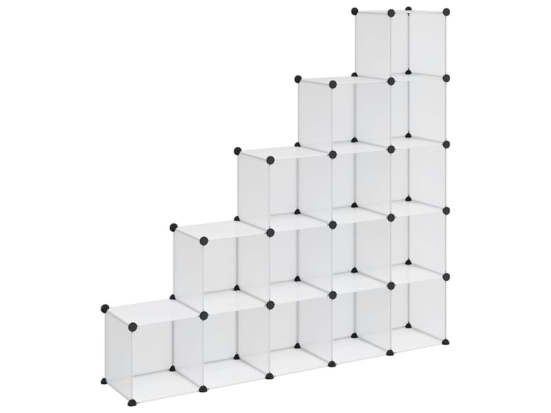 Cubes de rangement 15 pcs transparent pp - Conforama A