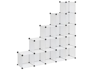 Cubes de rangement 15 pcs transparent pp