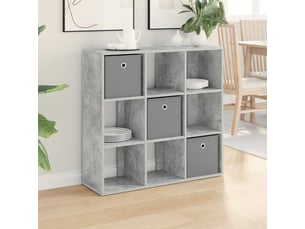 Buffet - bahut - meuble de rangement gris béton 88,5 x 29 x 84,5 cm
