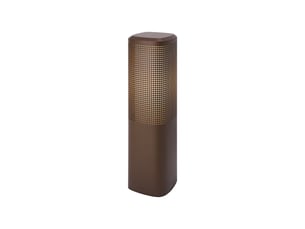 Potelet sidara 45  aluminium seaside marron metallise ,  h. 45 - ip54 - e27  nordlux extérieur