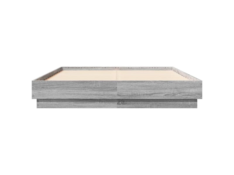  Lit double- lit adulte -  cadre de lit sans matelas sonoma gris 120x190 cm  - Conforama C