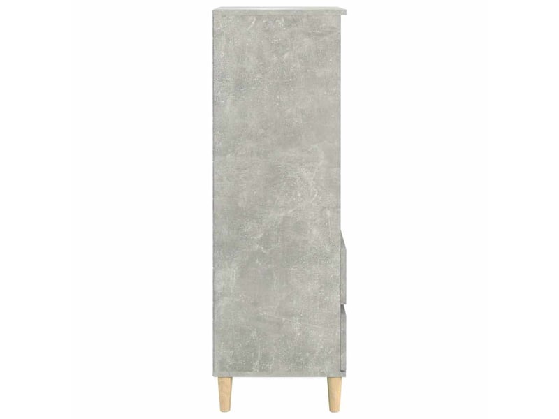  Buffet haut - bahut - meuble de rangement gris béton 40x36x110 cm bois d'ingénierie  - Conforama E