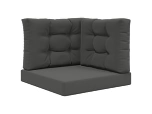 Coussin de canapé d'extérieur, coussin de chaise polyester anthracite 60 x 60 cm cf54012