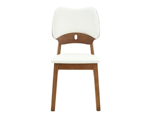 Lot de chaises 2 chaises dossier papillon assise rembourrée chaises en bois design moderne