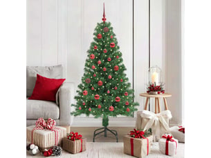 Sapin de noël - arbre de noël artificiel vert 150 cm pvc, acier et plastique