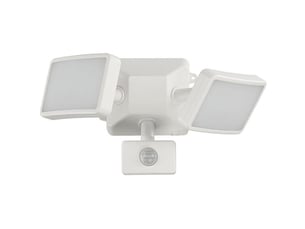Lampes de sécurité extérieures détecteur de mouvement, projecteur led 1600lm pir blanc froid secteur - rw