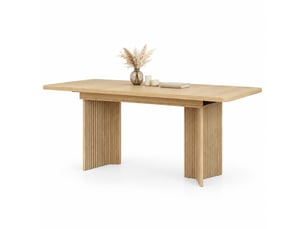 Table à manger extensible,120x80x76.1 cm,avec rallonge,mdf,effet bois