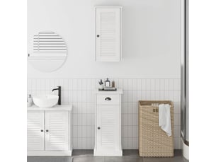 Armoire de salle de bain, cabinet de salle de bain vigo 2 pc blanc et blanc antique cf65137