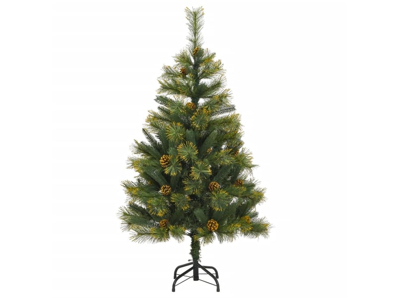  Sapin de noël - arbre de noël artificiel articulé avec pommes de pin 150 cm  - Conforama A