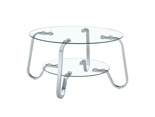 Table basse coloris argenté SOGEU